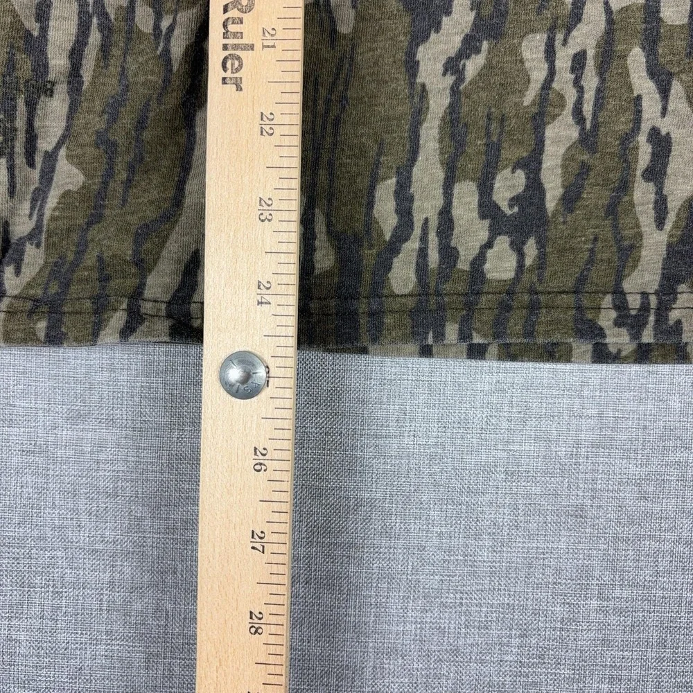 Carhartt Shirt Youth L 14-16 Green Camo Long Sleeve Logo Hunting Graphic Tee